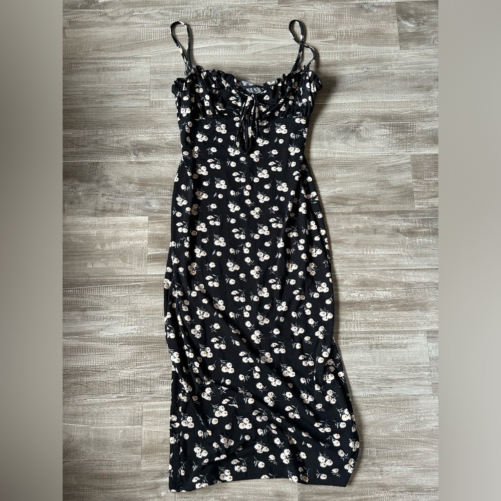 Long Bodycon Floral Dress